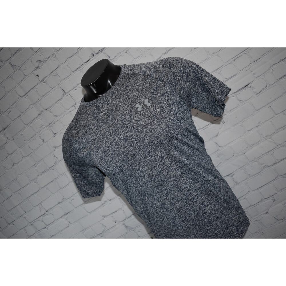 Under Armour Tech Tee Shirt Mens Size Medium Performance HeatGear Blue Gym - Picture 6 of 6